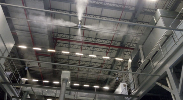 霧王提供的車間加濕設(shè)計方案很合理，操作方便！